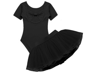 Komplet Spódniczka + Body Sukienka Tutu Zestaw Balet Taniec Czarna C8861