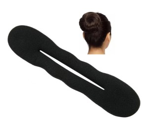 Czarny Twister Długi do Koka na Balet Wypełniacz 22 cm 