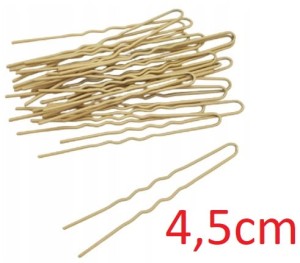Kremowe Blond Szpilki do Koka Kokówki 4,5 cm