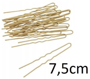 Kremowe Blond Szpilki do Koka Kokówki 7,5 cm