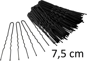Czarne Szpilki do Koka Kokówki 7,5 cm