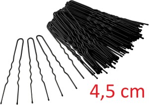 Czarne Szpilki do Koka Kokówki 4,5 cm
