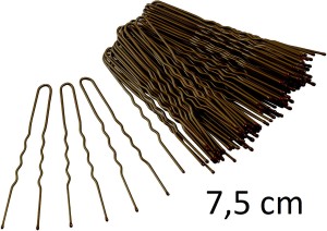 Brązowe Szpilki do Koka Kokówki 7,5 cm